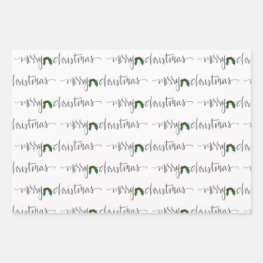 Feuilles de papier d'enveloppement de Noël (Devant)