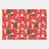 Feuilles de papier d'enveloppement de Noël à la ta (Devant 2)