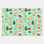 Feuilles de papier d'enveloppement de Noël à la ta (Devant)