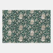 Feuilles de papier d'enveloppement de Noël de la f (Devant)