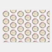 Feuilles de papier d'enveloppement de Noël de renn (Devant 3)