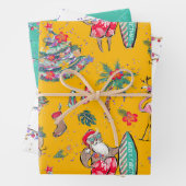 Feuilles de papier d'enveloppement de Noël des Fêt (En situation)