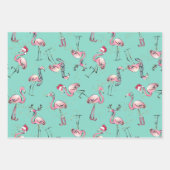 Feuilles de papier d'enveloppement de Noël des Fêt (Devant 3)