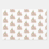 Feuilles de papier d'enveloppement de Noël mignonn (Devant)