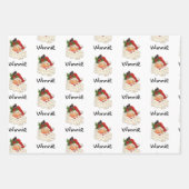 Feuilles de papier d'enveloppement de Noël Père No (Devant 3)