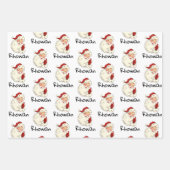 Feuilles de papier d'enveloppement de Noël Père No (Devant 2)