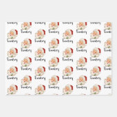 Feuilles de papier d'enveloppement de Noël Père No (Devant)