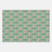 Feuilles de papier d'enveloppement de Noël personn (Devant 3)