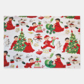 Feuilles de papier d'enveloppement de Noël très vi (Devant 3)