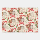 Feuilles de papier d'enveloppement de Noël très vi (Devant 3)