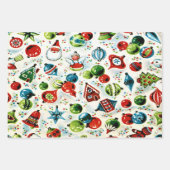 Feuilles de papier d'enveloppement de Noël très vi (Devant)