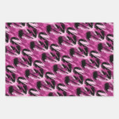 Feuilles de papier d'enveloppement de pinceau rose (Devant 2)