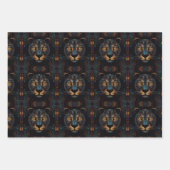 Feuilles de papier d'enveloppement de portrait de  (Devant)