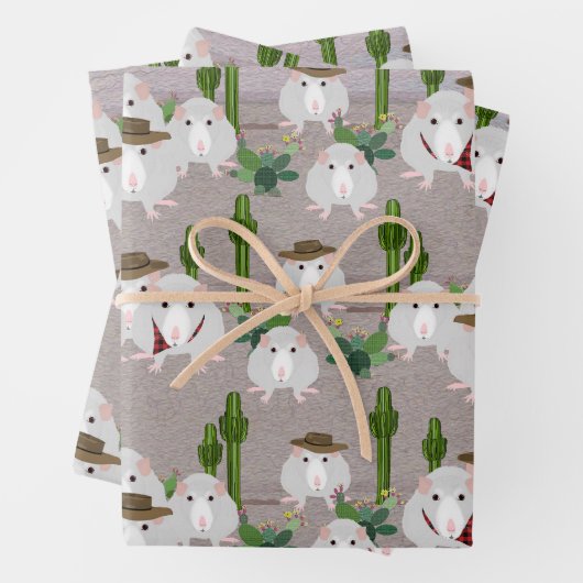 Feuilles de papier d'enveloppement de rats du dése (En situation)