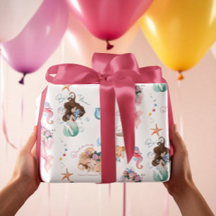 Feuilles de papier d'enveloppement de sirène