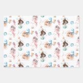 Feuilles de papier d'enveloppement de sirène (Devant)