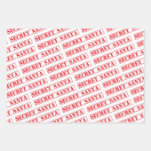 Feuilles de papier d'enveloppement de texte Red Se (Devant 2)