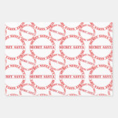 Feuilles de papier d'enveloppement de texte Red Se (Devant)