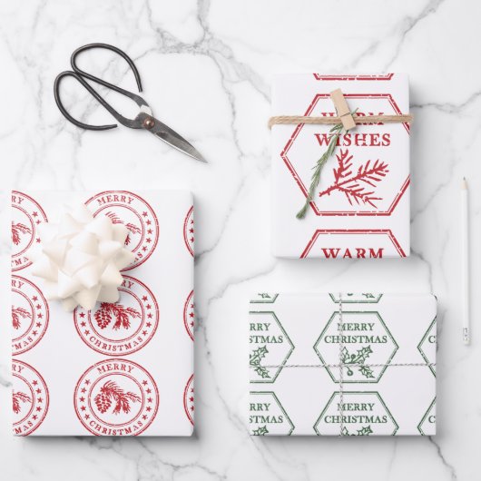 Feuilles de papier d'enveloppement de timbres vint (Recto)