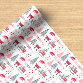 Feuilles de papier d'enveloppement de vacances mig