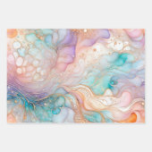 Feuilles de papier d'enveloppement d'encre Abstrai (Devant)