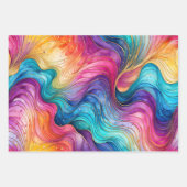 Feuilles de papier d'enveloppement d'encre Abstrai (Devant)