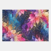 Feuilles de papier d'enveloppement d'encre Abstrai (Devant 2)