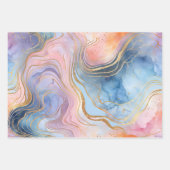 Feuilles de papier d'enveloppement d'encre Abstrai (Devant 2)