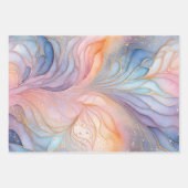 Feuilles de papier d'enveloppement d'encre Abstrai (Devant)