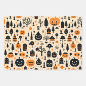 Feuilles de papier d'enveloppement d'Halloween sér (Devant)