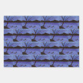 Feuilles de papier d'enveloppement d'oiseaux aquat (Devant 3)