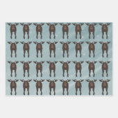 Feuilles de papier d'enveloppement d'orignaux (Devant 3)