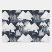 Feuilles de papier d'enveloppement du paysage d'hi (Devant 3)