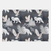 Feuilles de papier d'enveloppement du paysage d'hi (Devant 2)