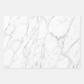 Feuilles de papier d'enveloppement en marbre blanc (Devant)