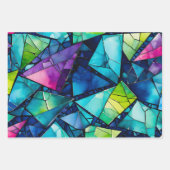 Feuilles de papier d'enveloppement en mosaïque de  (Devant 3)