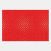 Feuilles de papier d'enveloppement en Pois rouge e (Devant 3)