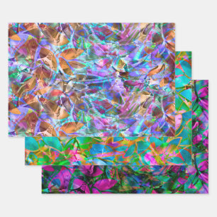 Feuilles de papier d'enveloppement Ensemble de ver