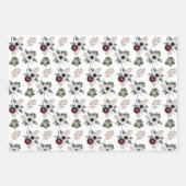 Feuilles de papier d'enveloppement floral d'aquare (Devant 3)