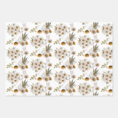 Feuilles de papier d'enveloppement floral d'aquare (Devant 2)