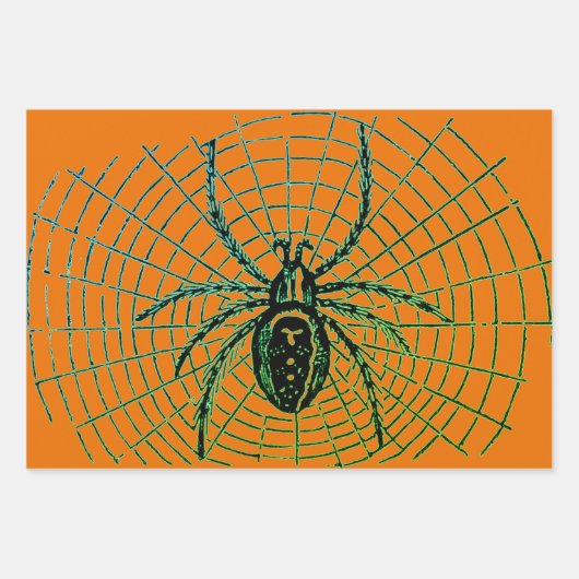 Feuilles de papier d'enveloppement HALLOWEEN ASSOR (Devant)