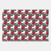 Feuilles de papier d'enveloppement Holly Christmas (Devant 3)