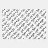 Feuilles de papier d'enveloppement Mariage (Devant)