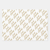 Feuilles de papier d'enveloppement Mariage (Devant 3)