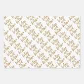 Feuilles de papier d'enveloppement Mariage (Devant)