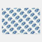 Feuilles de papier d'enveloppement Mariage bleu de (Devant)