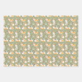 Feuilles de papier d'enveloppement mignonne Corgi (Devant 2)