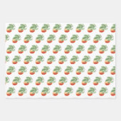 Feuilles de papier d'enveloppement orange d'agrume (Devant)