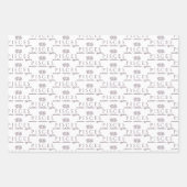 Feuilles de papier d'enveloppement personnalisées (Devant 2)