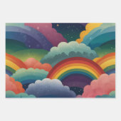 Feuilles de papier d'enveloppement Rainbows (Devant)